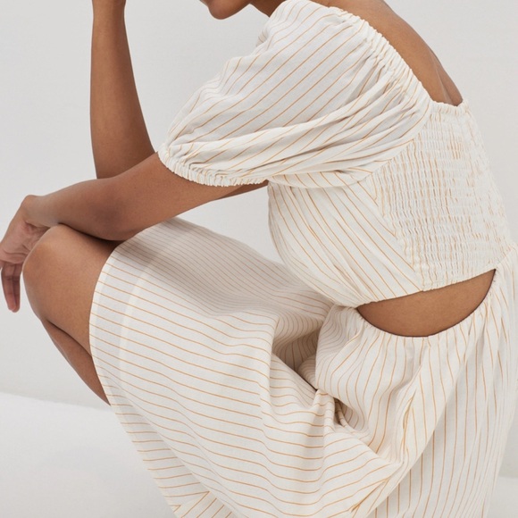 Love Bonito Smocked Cut Out Dress Size 4 - Picture 2 of 7